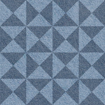 Abstract paneling pattern - seamless pattern - blue denim