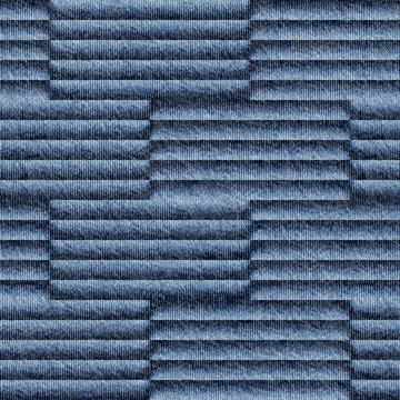 Abstract paneling pattern - seamless pattern - Blue denim jeans