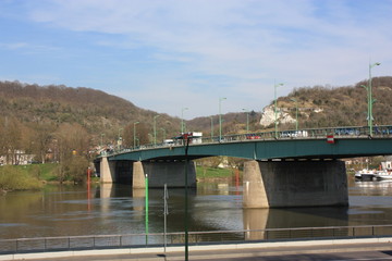 Le Pont Clemenceau de Vernon. Vernon, Haute-Normandie, France 