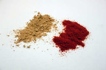 Ginger and paprika powder