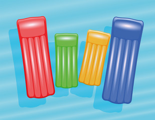 Family Pool Water Air Mattresses Ocean