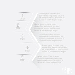 Infographics. Step by step illustration of action