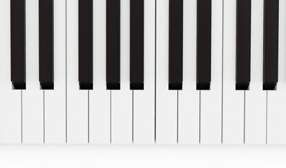 keyboard of a piano