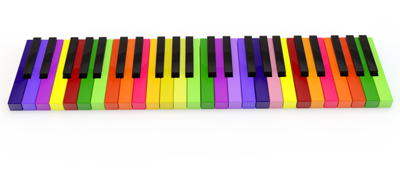 Obraz premium unique colored keys