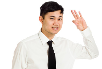 Model isolated ok sign