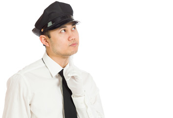 Model isolated thinking looking up