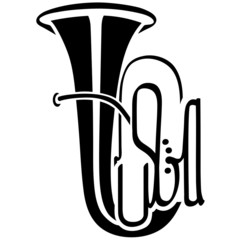 Tuba als Logotype