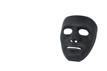 Black masks like human behavior, conception