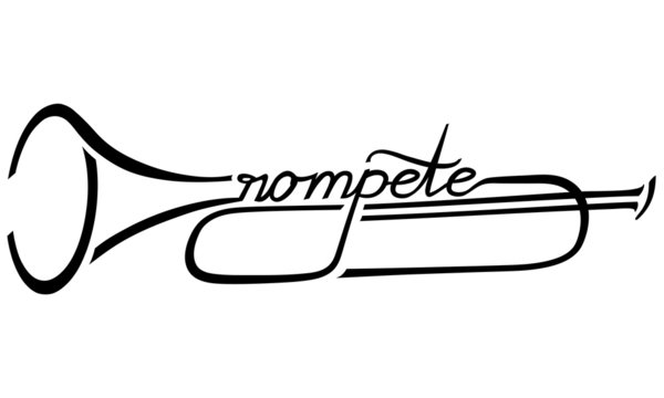 Trompete als Logotype
