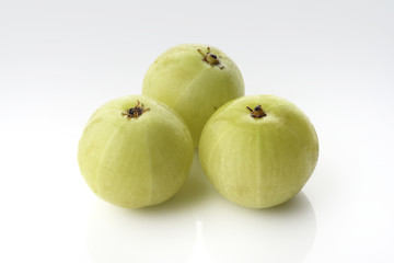 Indian Gooseberry on White BAckground