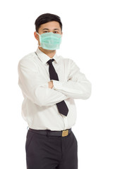 Model successful with arms crossed confident