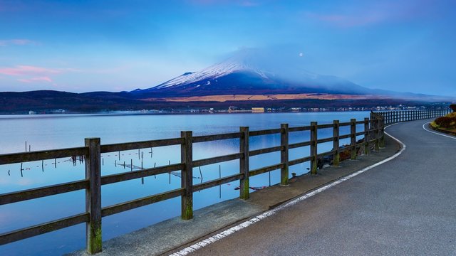 Time lapse of Sunrise over Mt Fuji, Japan 
