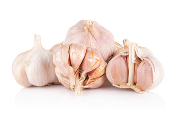 Garlic isolated on white background