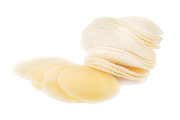 potato on white background