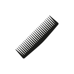 The comb icon. Barbershop symbol. Flat