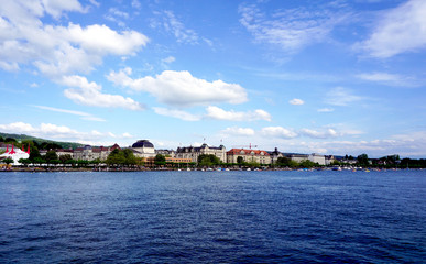 Naklejka premium zurich lake
