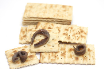 cracker e acciuga