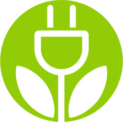 Icon, Pictogramm oder Logo für grüne Energie