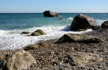 Marine rocky shore