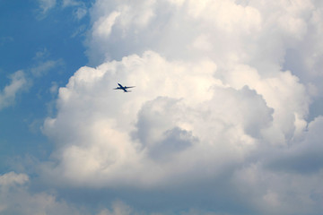 plane  in the sky