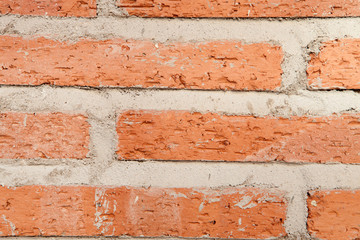Red brick wall for wallpaper