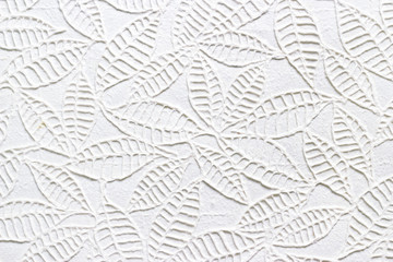 White paper leaves shape texture pattern