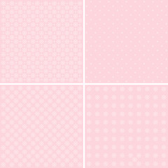Vector set of 4 background patterns.