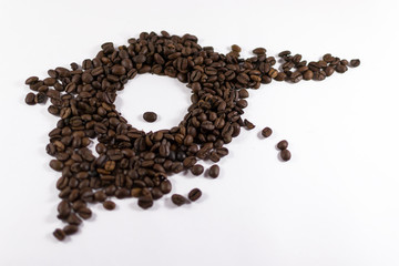 Abstract Roasted Coffee Bean Eye