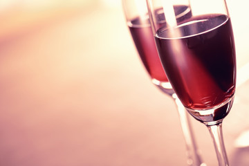 Wine time on the party background