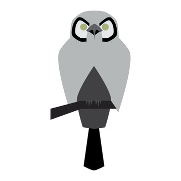 vector illustration of owl icon. symbol of wisdom.