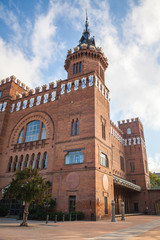 Fototapeta na wymiar Castell dels tres dragons exterior, Barcelona