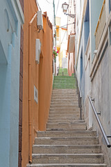 Fototapeta na wymiar Malerische Treppe in einem Dorf auf La Gomera