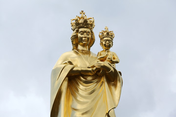 Fototapeta na wymiar Our Lady of Marija Bistrica, basilica Assumption of the Virgin Mary in Marija Bistrica, Croatia