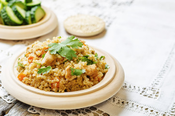 quinoa pilaf with chicken and vegetables