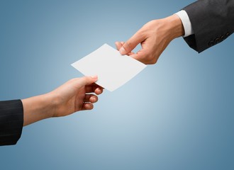 Business, exchange, handed.