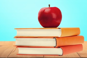 Book, Apple, Education.