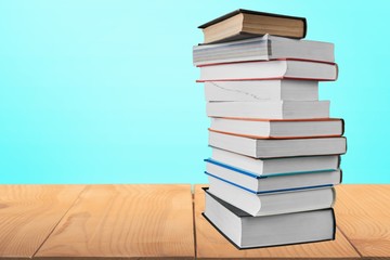 Book, Stack, Open.
