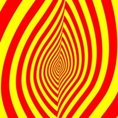 Concentric oncoming symbol flame 