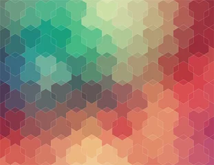 Foto auf Alu-Dibond Abstract 2D geometric colorful background © igor_shmel