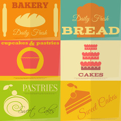 Retro Bakery Labels