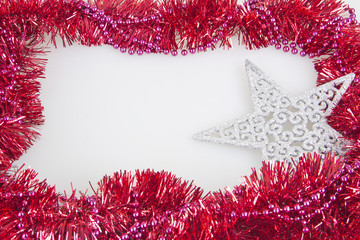 christmas decoration christmas tree balls isolated 