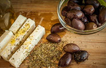 greek salad with olives