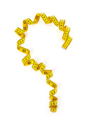Tape measure question mark