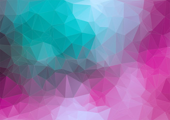 Obraz premium Tial pink 2D geometric colorful background