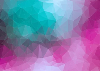 Foto auf Acrylglas Tial pink 2D geometric colorful background © igor_shmel