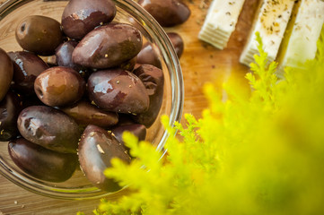 greek salad with olives