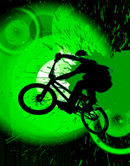 Fototapeta na wymiar BMX rider