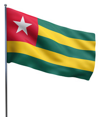 Togo Flag Waving
