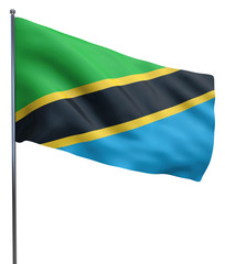 Tanzania Flag Waving