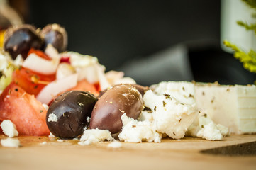 greek salad with olives